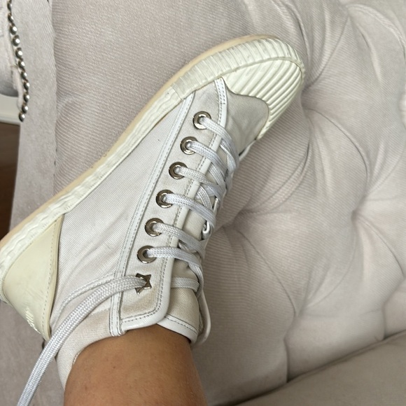 Jimmy Choo White High-Top Women's Sneakers - Picture 10 of 13
